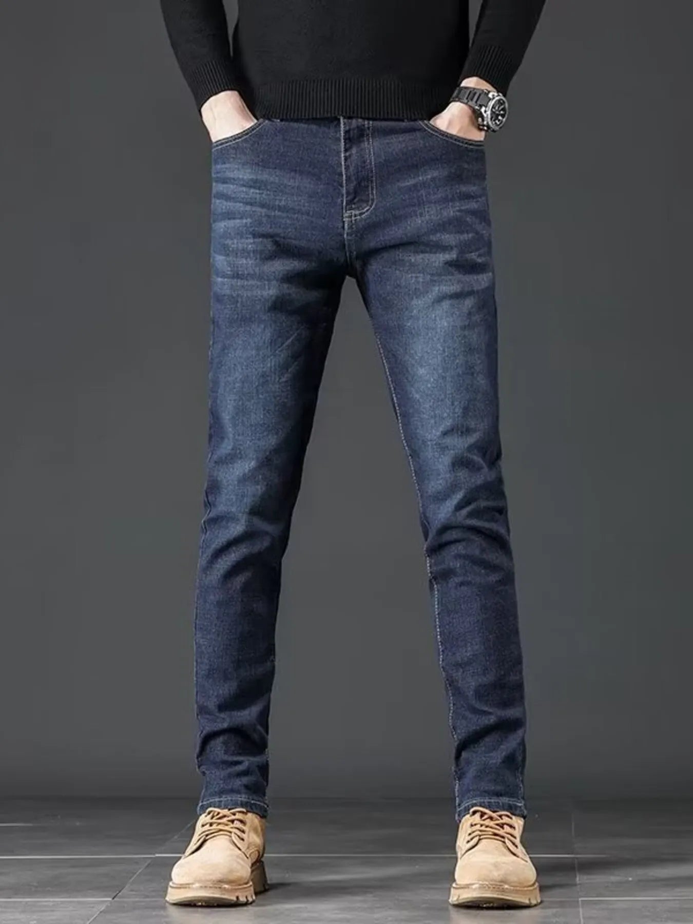 Men's Slim Fit Wash Jeans