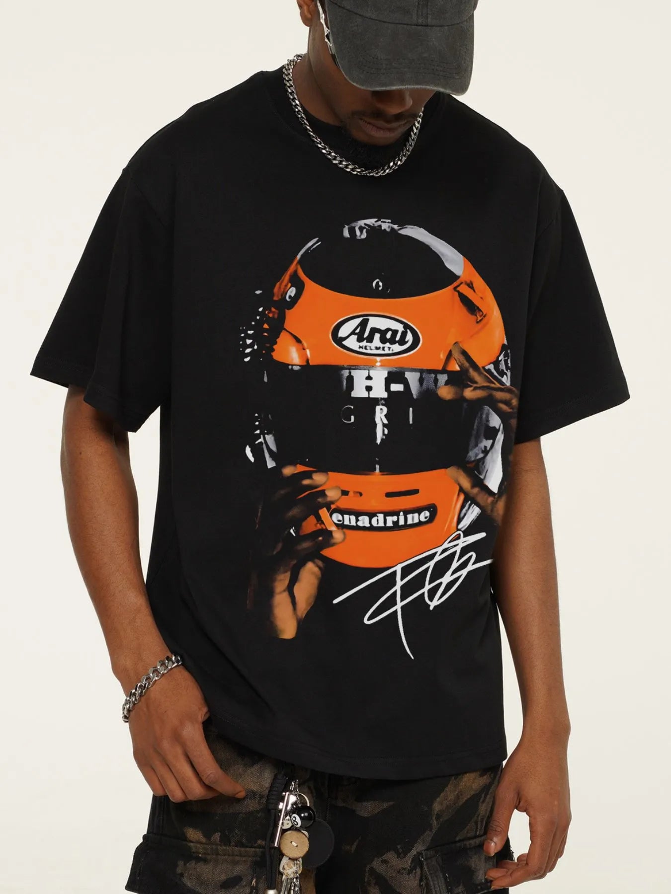 Men's Graphic Round Neck Short Sleeve T-Shirt