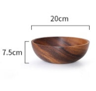 Natural Wooden Bowl  Fruit Bowl Salad Bowl For Home Restaurant