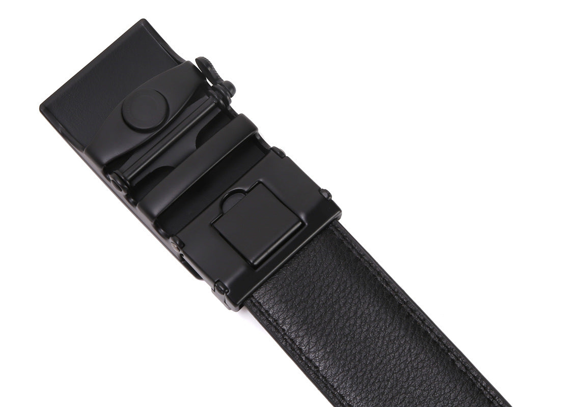 Men's Automatic Buckle Leather Belt - Premium Quality