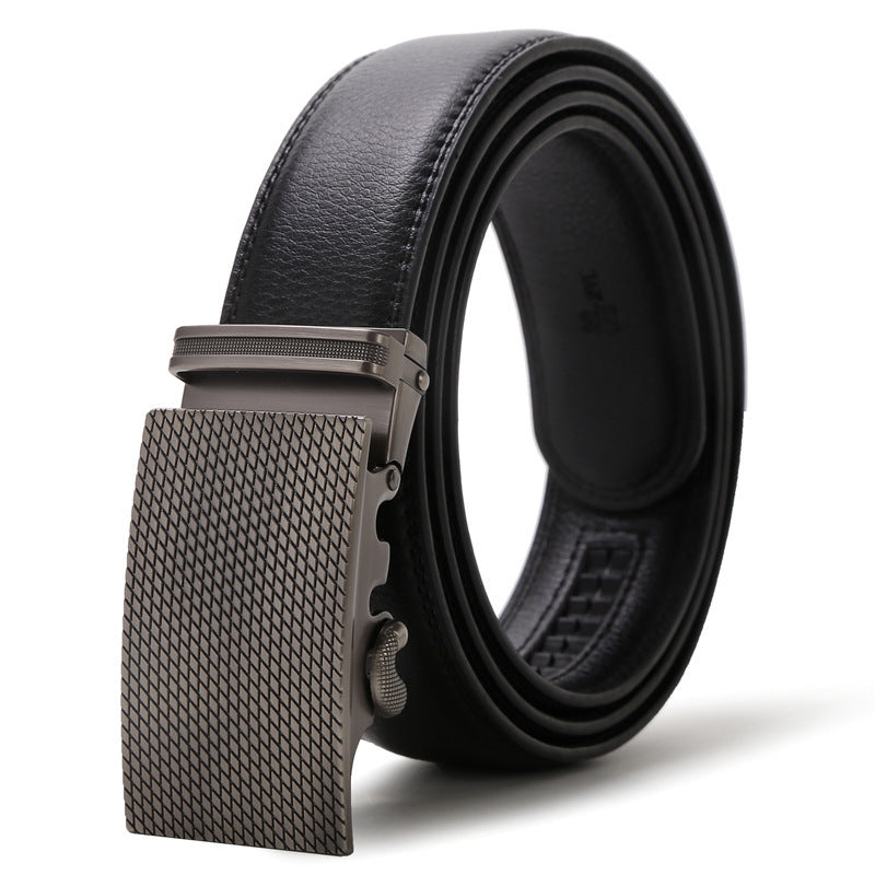 Men's Automatic Buckle Leather Belt - Premium Quality
