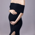 Elegant Maternity Dress - Flowing Gown for Expecting Mom