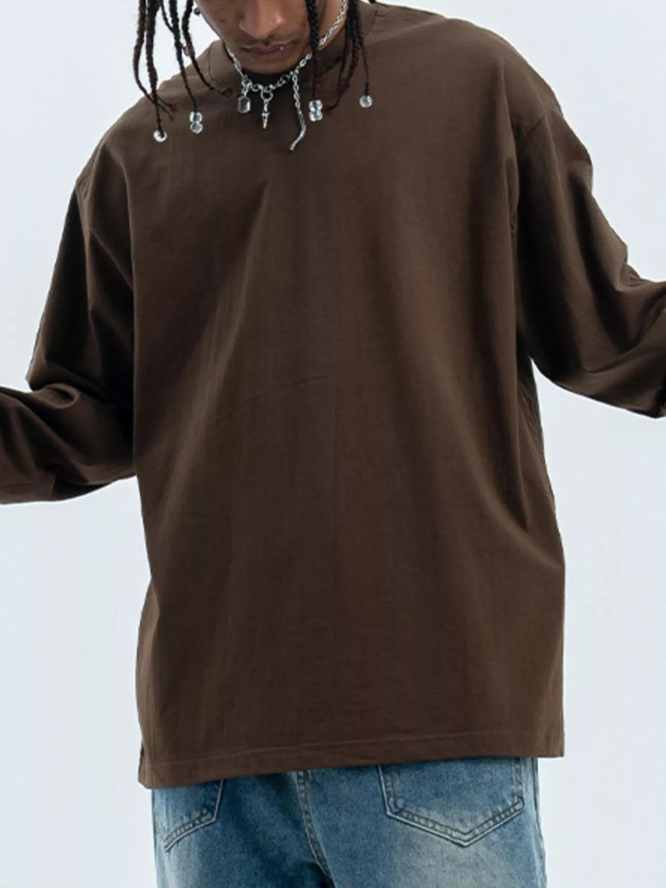 Men's Round Neck Long Sleeve T-Shirt